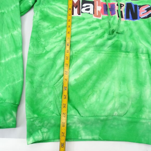 Youth Machine Hoodie Sweatshirt Sz L Mens Green Tie Dye Graphic Random - Picture 5 of 6